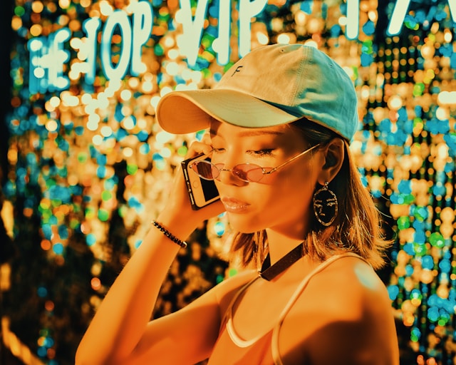 Woman Using Phone